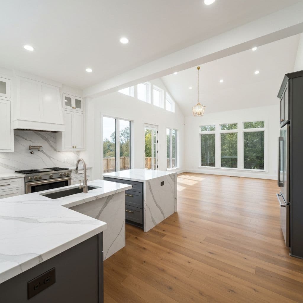 Interior de hogar renovado de lujo